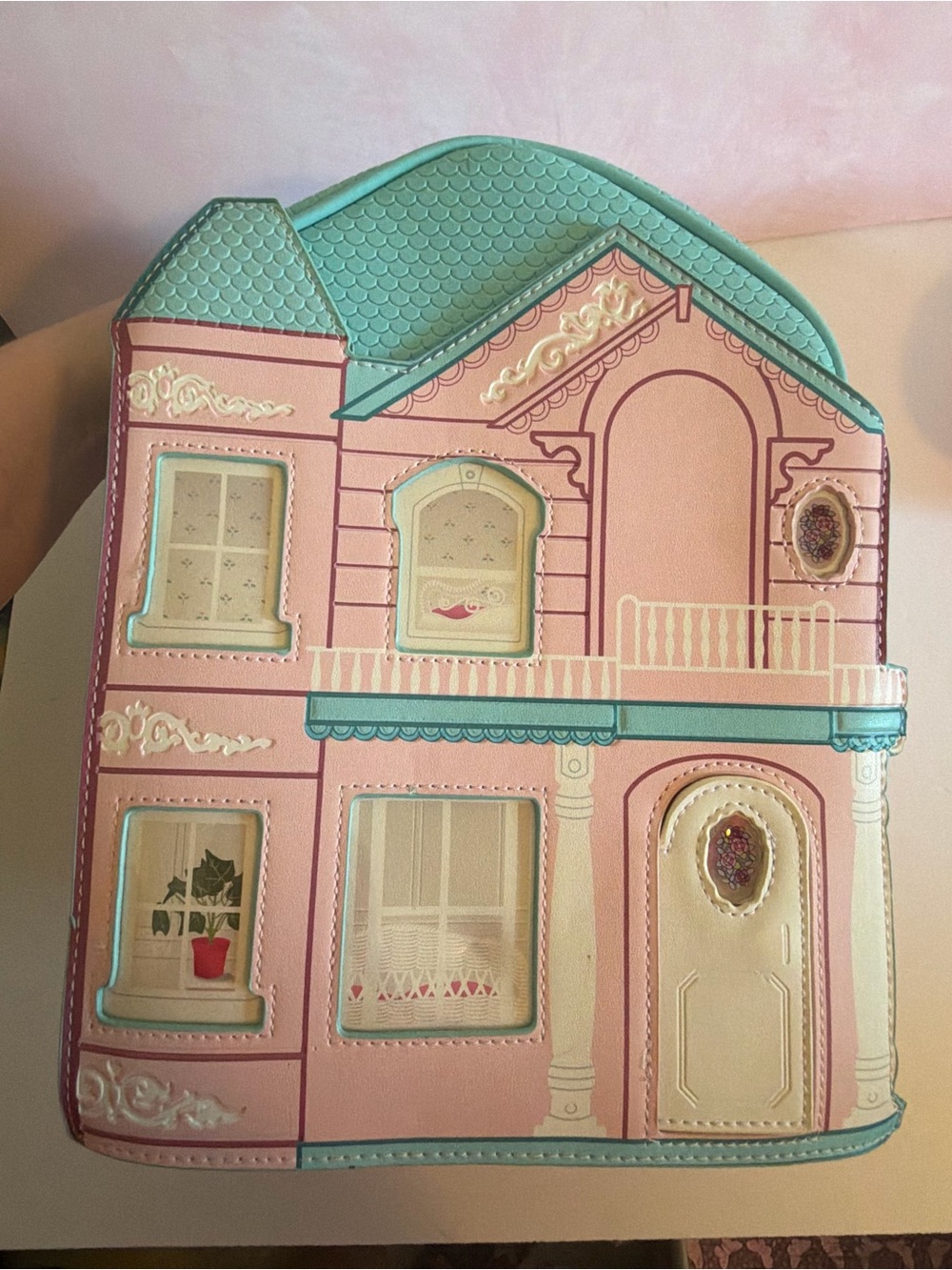 Her Universe Barbie House Mini Backpack Dreamhouse Purse Bag Door NWT